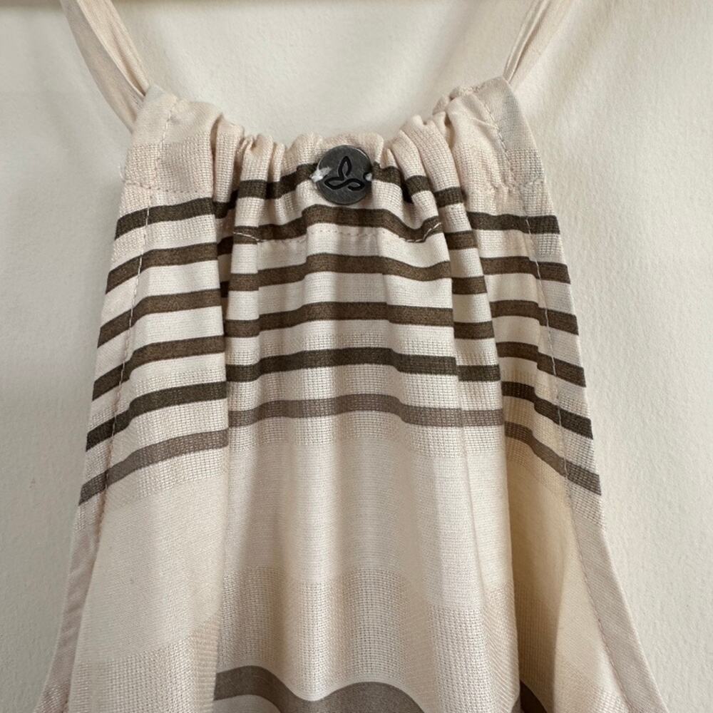 PrAna Midi Dress A-line SMALL Summer Parisol Halter Lenzing Modal Sage Green - Picture 6 of 10